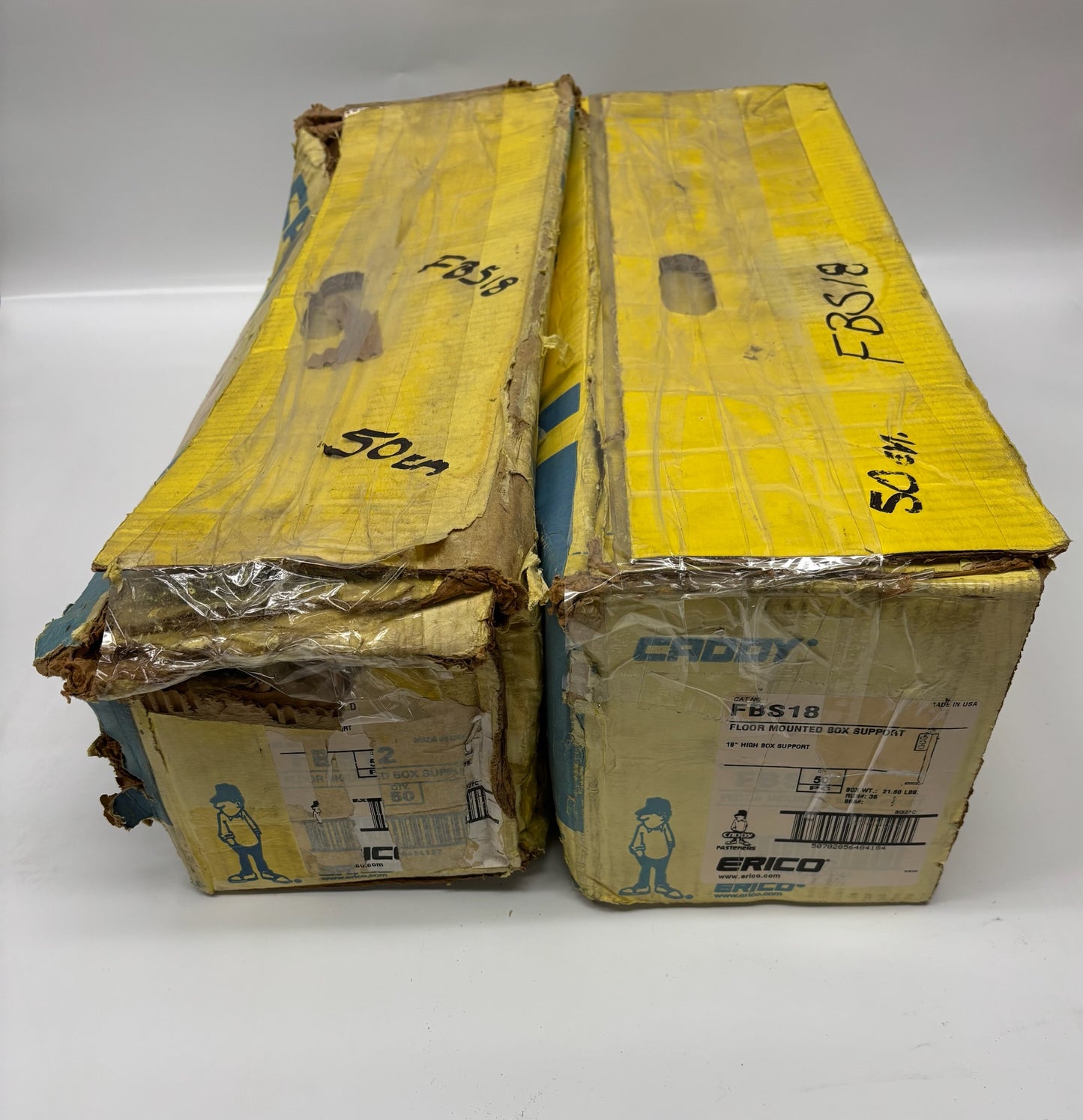 100 PK nVent CADDY FBS18 – 18" Steel Floor-Mounted Box Support