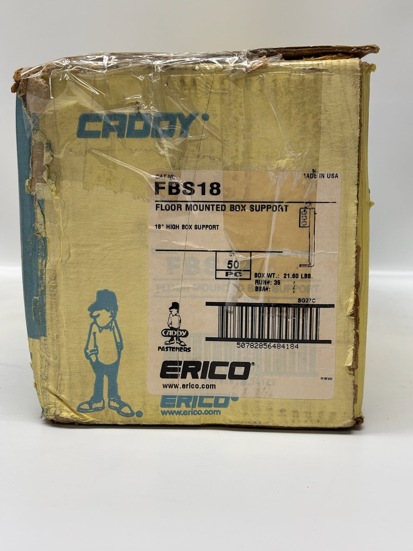 100 PK nVent CADDY FBS18 – 18" Steel Floor-Mounted Box Support