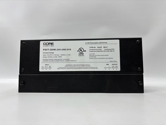 Core Lighting PSVT-200W-24V-UNV-010 – 200W 24V Dimmable LED Driver IP66