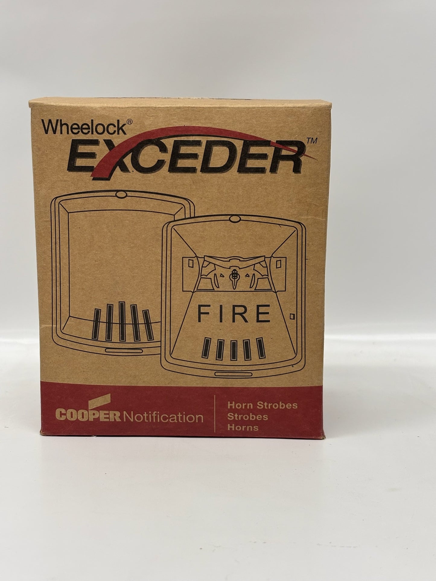Eaton 127380 Wheelock Exceder Red Wall Strobe – Fire Alarm Signal Device