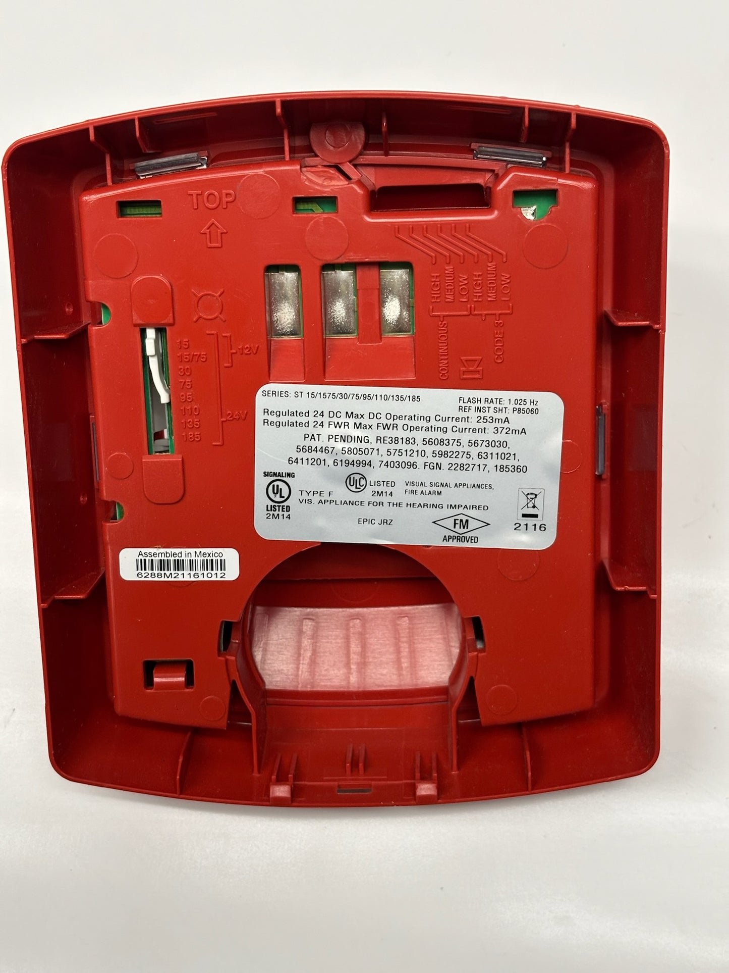 Eaton 127380 Wheelock Exceder Red Wall Strobe – Fire Alarm Signal Device