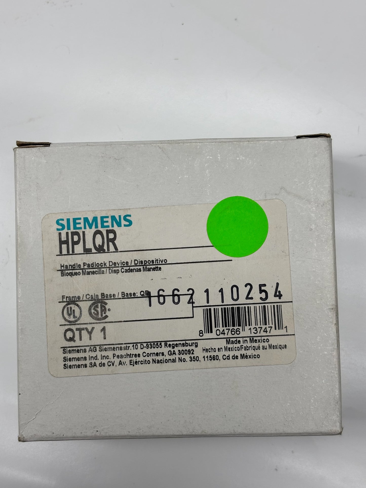 Siemens HPLQR Padlock Device Kit – Lockout Accessory for QR Breakers (3-Pack)
