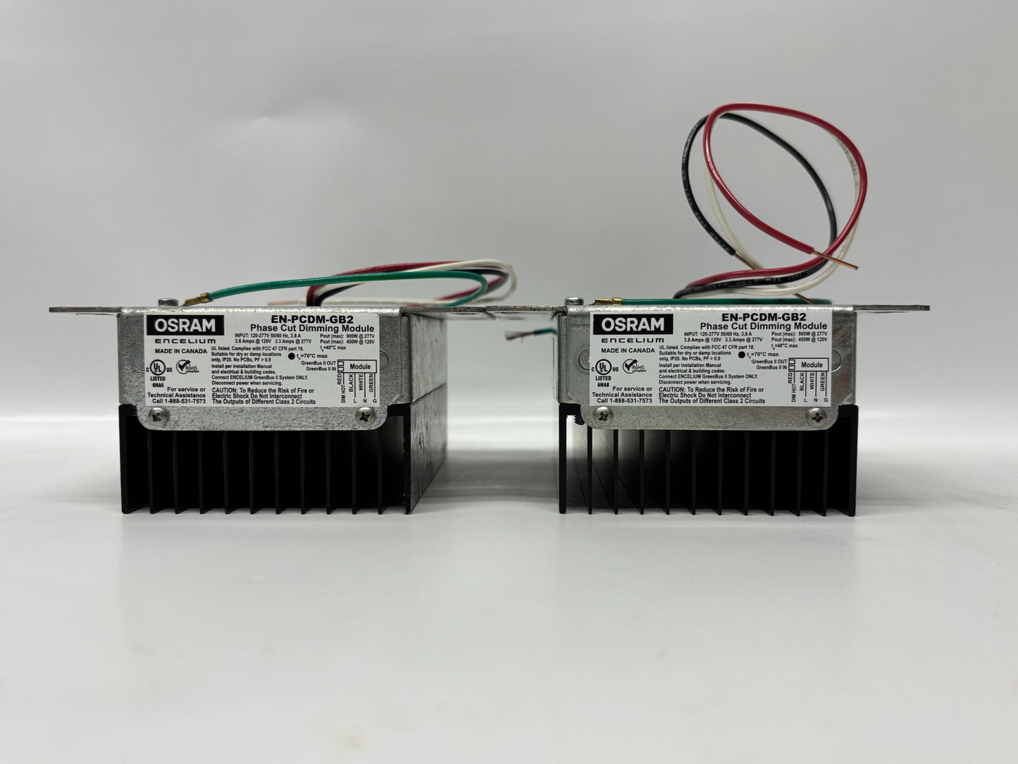 OSRAM EN-PCDM-GB2 Phase Cut Dimming Module – 120–277V, 3.8A, 2-Pack