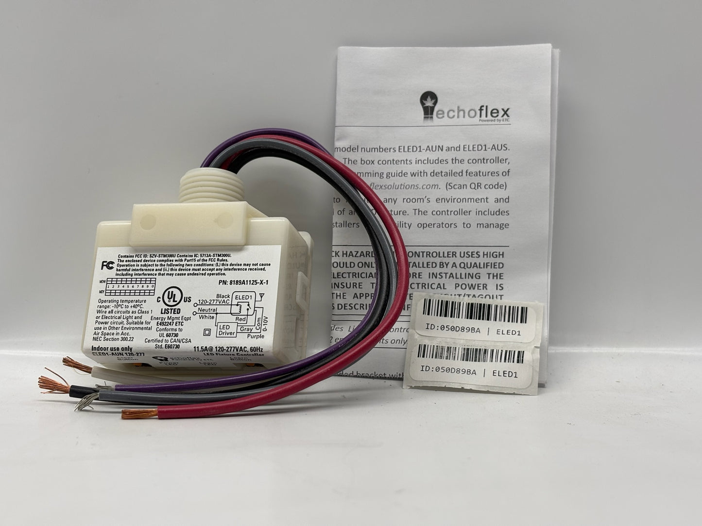 EchoFlex 8189A1125-X-1 Wireless LED Controller – 0–10V Dimming, 120–277V