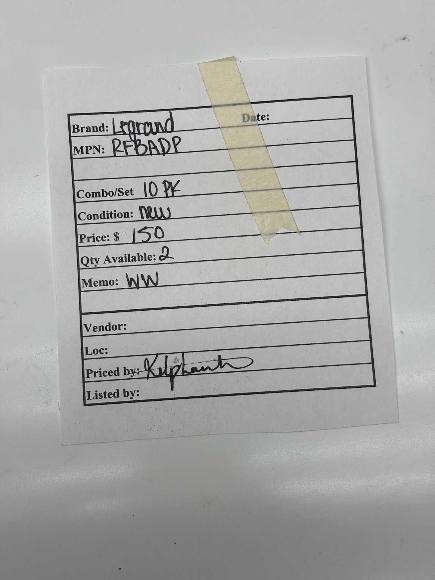 Legrand RFBADP 10-Pack – Duplex Device Plates for RFBA Floor Boxes