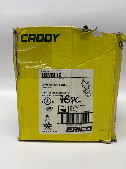 78PC CADDY 16M912 Combination Conduit Hanger For 1" EMT, 9/16"-3/4" Flange
