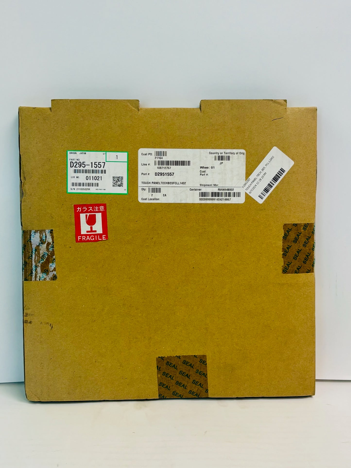 Genuine Ricoh D295-1557, D2951557 Touch Panel Tech