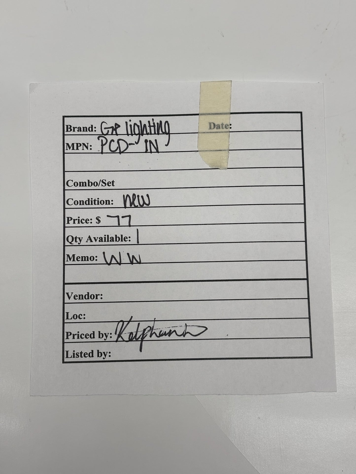 GE Lighting PCD-IN Control Module – Dimming & Smart Integration, Fixture-Ready