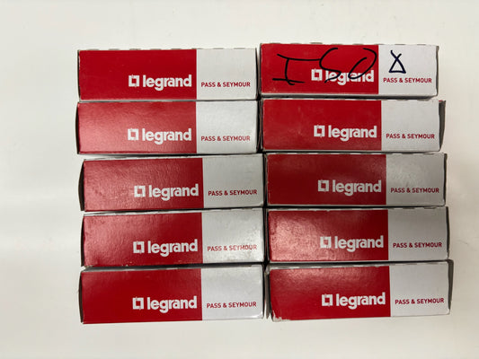 Legrand Radiant 8300-HW Duplex Receptacle 20A 125V Compact Hospital Grade-10 Pck