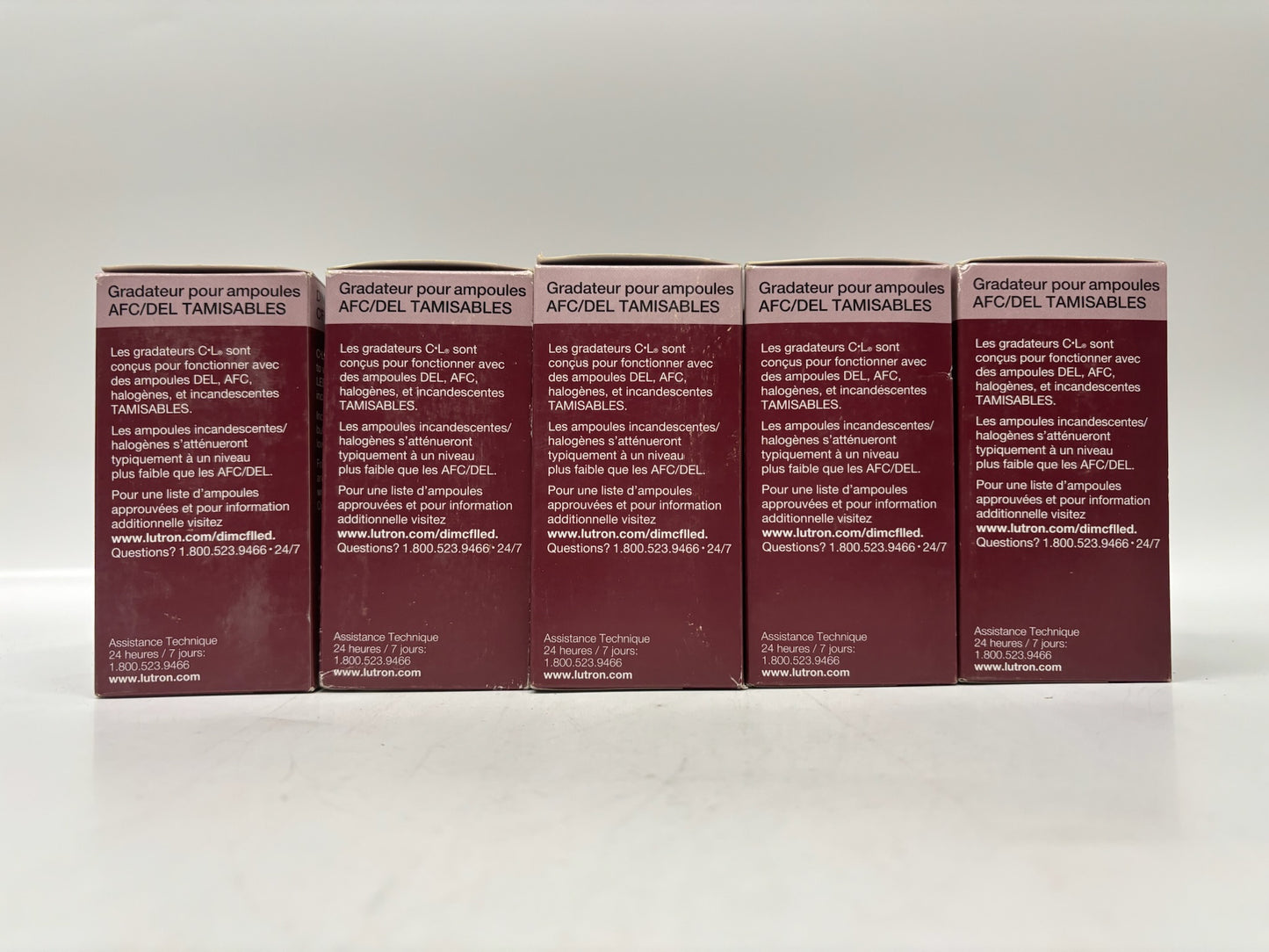 5PK Lutron MACL-153MLA Maestro Dimmer Switch for LED, CFL, Incandescent Bulbs