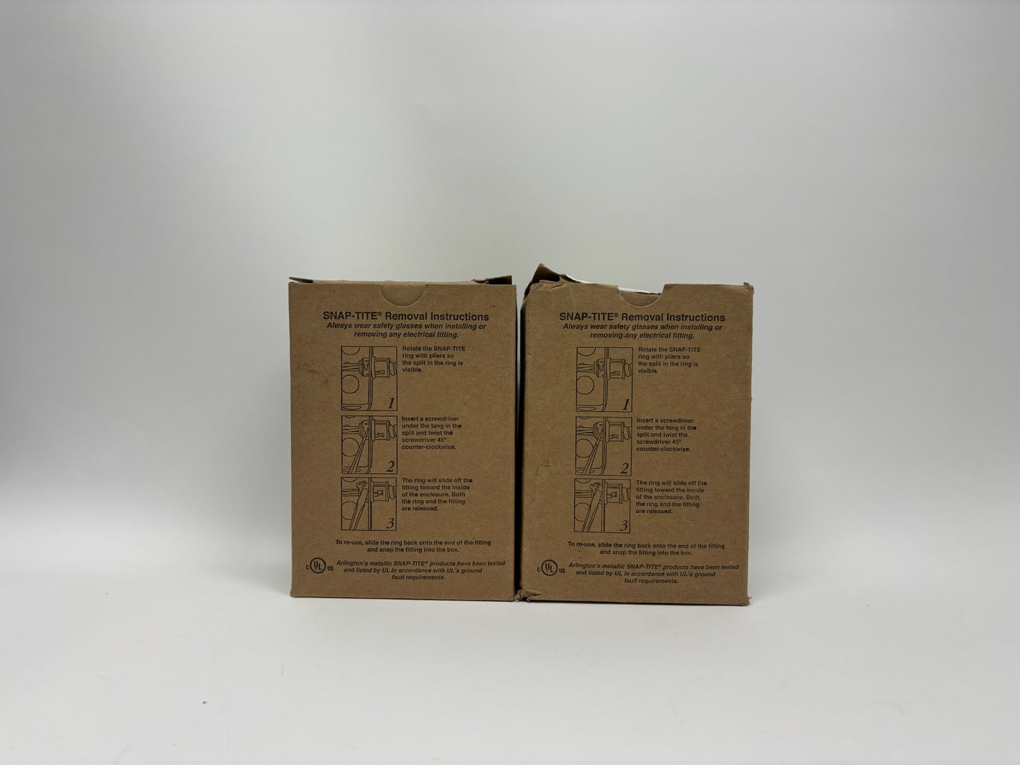 100 PC Arlington 40AST 3/8" SNAPIT Cable Connector MCI: 480-610/480-550 Zinc Die Cast