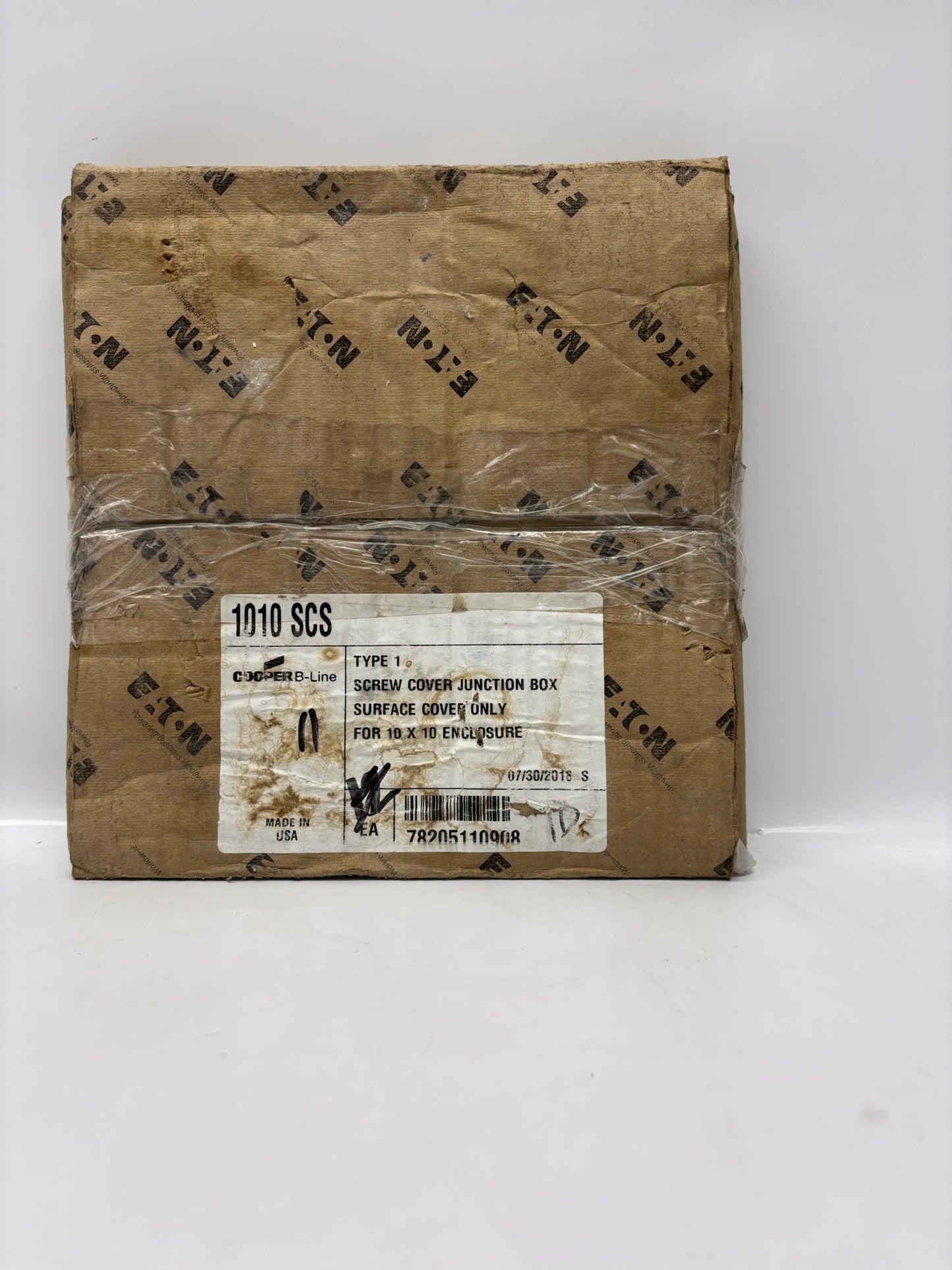 Cooper B-Line 1010SCS Wireway Cover – 10x10" Steel, Screw-Cover, NEMA 1