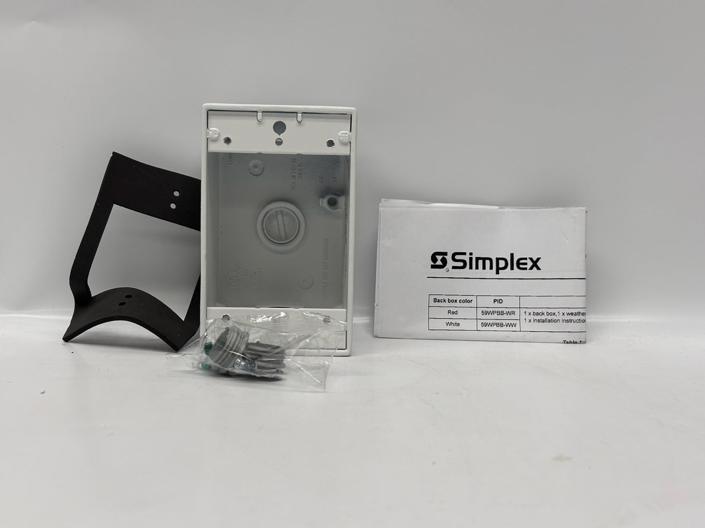 Space Edged 59WPBB-WW Back Box – 3-Pack, Weatherproof, Surface-Mount, White