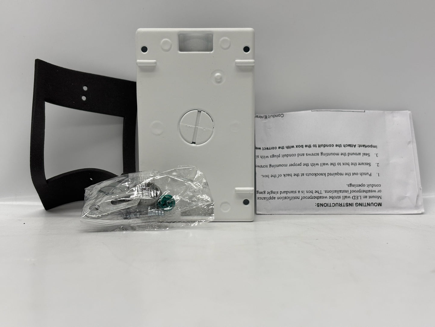 Space Edged 59WPBB-WW Back Box – 3-Pack, Weatherproof, Surface-Mount, White