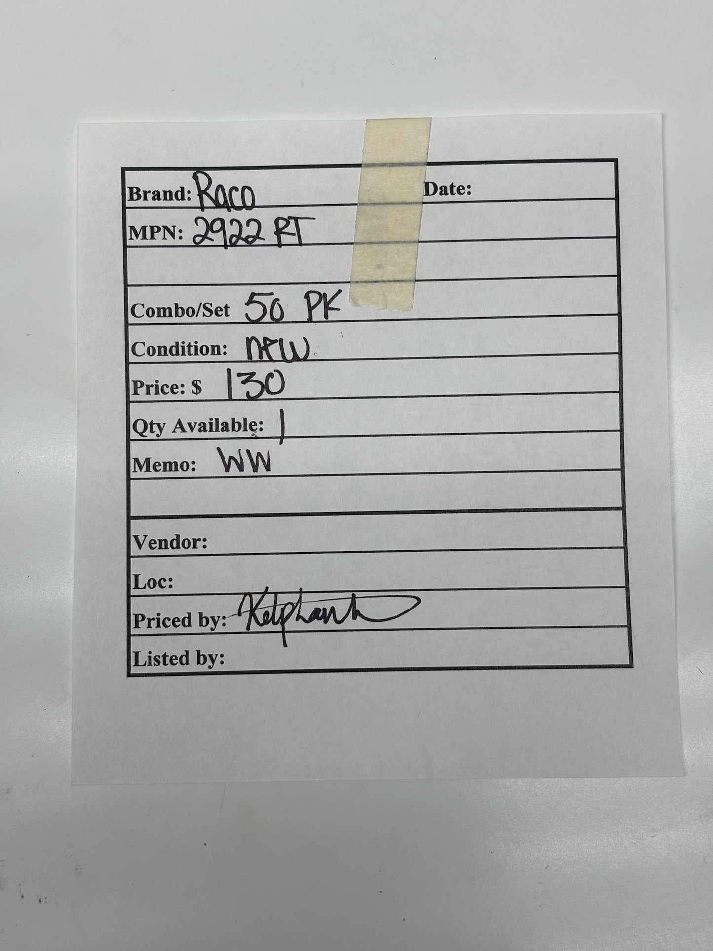 RACO 2922RT Compression Coupling – 1/2" EMT, Raintight, Pack of 50