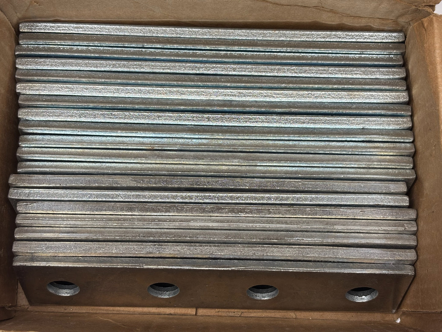 Cooper B-Line B341ZN 4-Hole Zinc Plated Splice Plate – 19 Pack