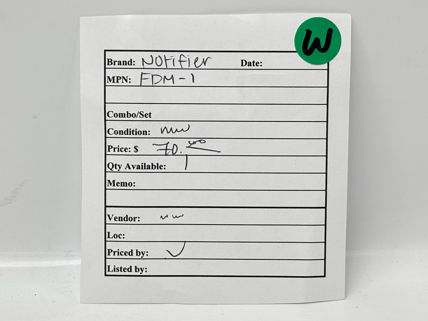 Notifier FDM‑1 Dual Addressable Monitor Module
