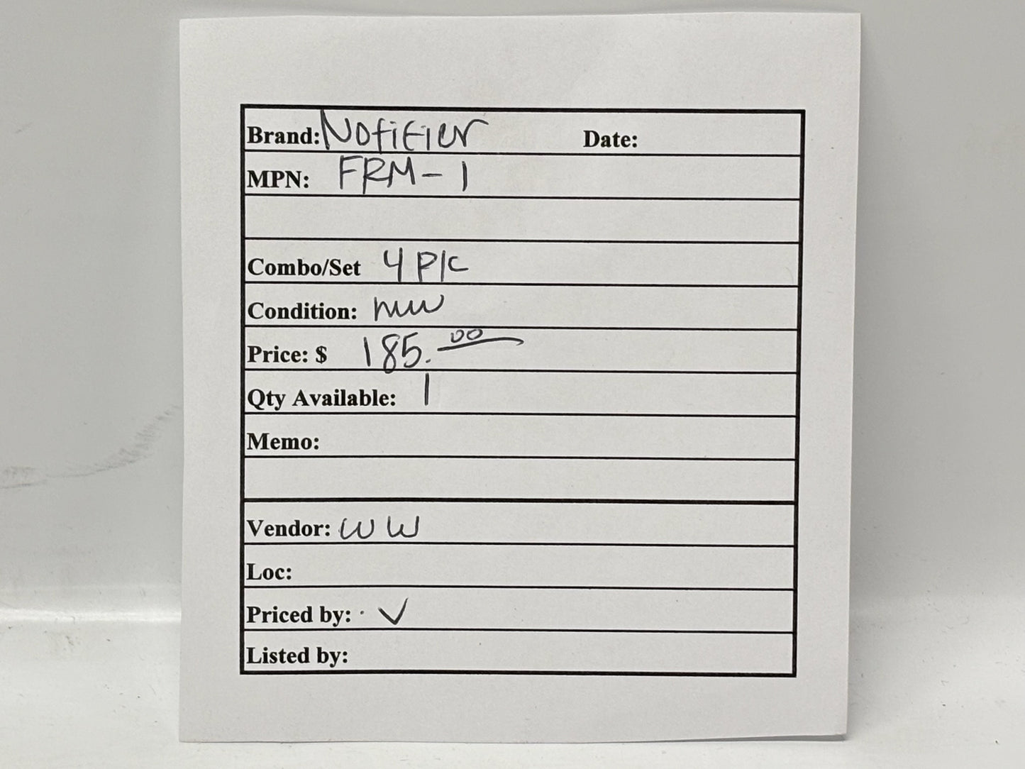 4 PK Notifier FRM‑1 Addressable Relay Module, Dry‑Contact Form‑C