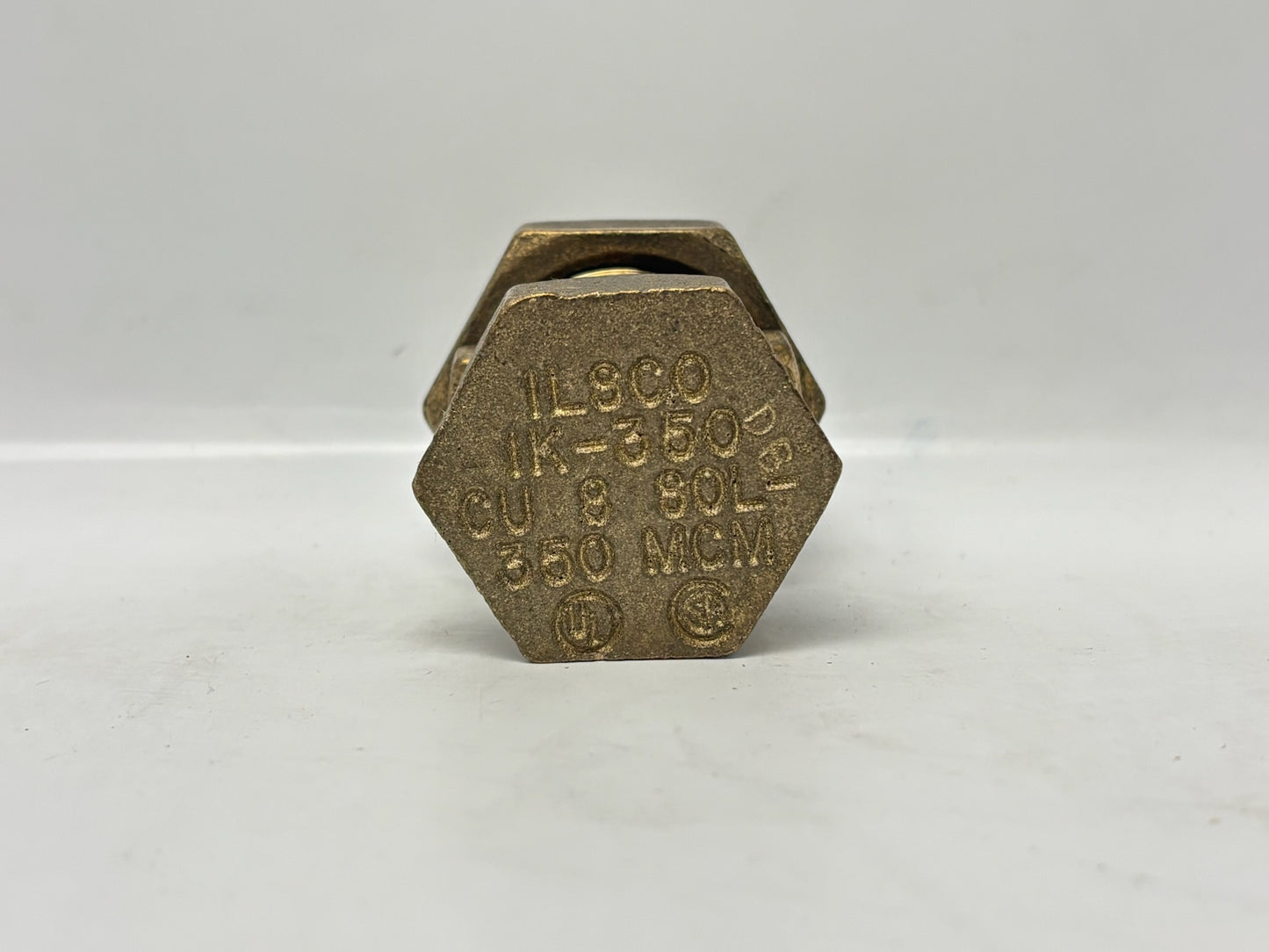 2 PK Ilsco IK-350 Split Bolt - Copper, Solid, 35 kV, Copper