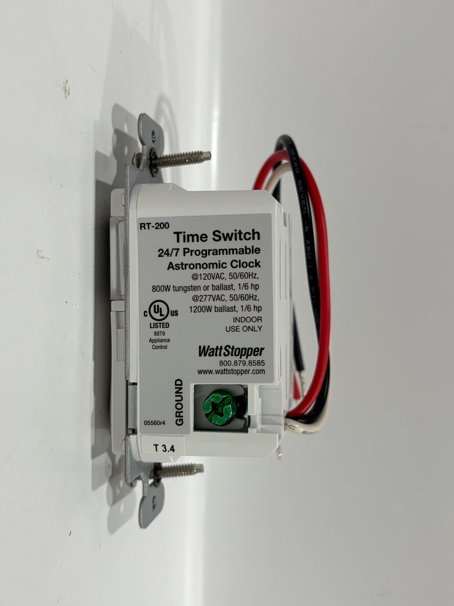 Legrand RT-200-W WattStopper Astronomical Time Switch  120VAC, 60 Hz