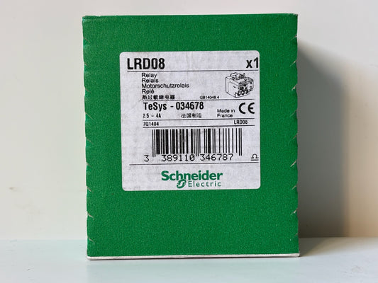 Schneider Electric LRD08 Relay Thermal Overload relay 2.5-4A