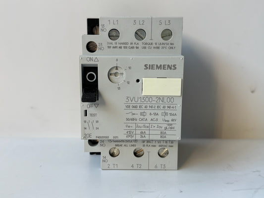 Siemens 3VU1300-2NL00 Circuit Breaker 1.6–2.5A 3 Pole Start Protector