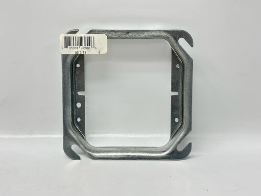 50 PK Steel City 52‑C‑18 4″ Square 2‑Gang Raised Device Cover