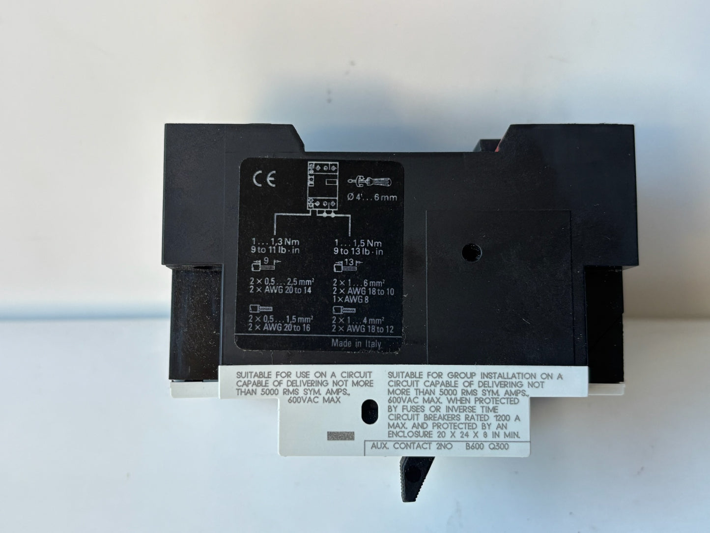 Siemens 3VU1300-2NL00 Circuit Breaker 1.6–2.5A 3 Pole Start Protector