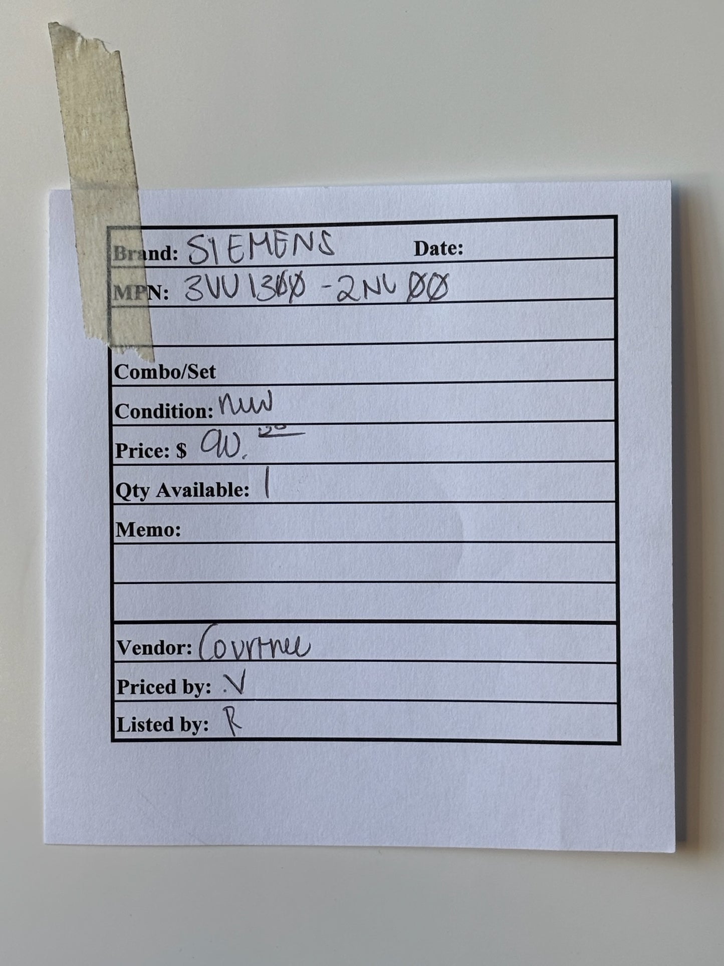 Siemens 3VU1300-2NL00 Circuit Breaker 1.6–2.5A 3 Pole Start Protector