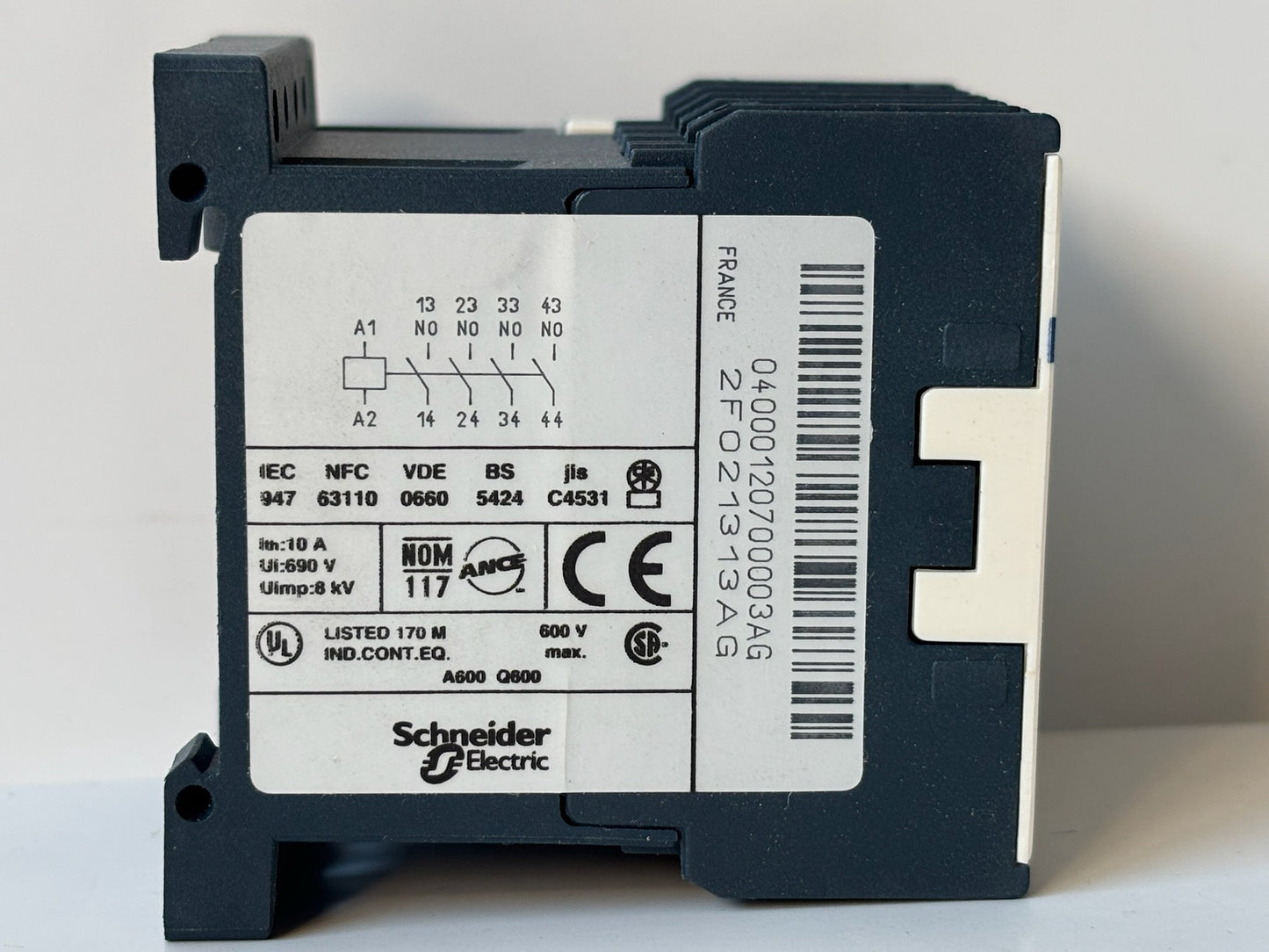 3 PK Telemecanique CA2KN40G7 TeSys K Control Relay 120 V 50/60Hz