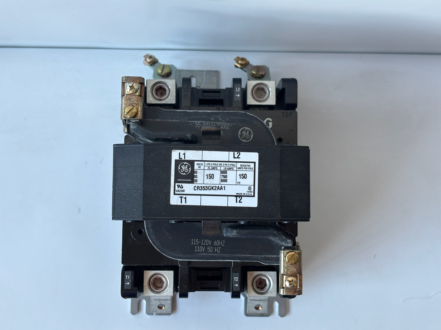 GE CR353GK2AA1 DP Contactor 3-Pole 150 A 120 V AC Coil Industrial Use