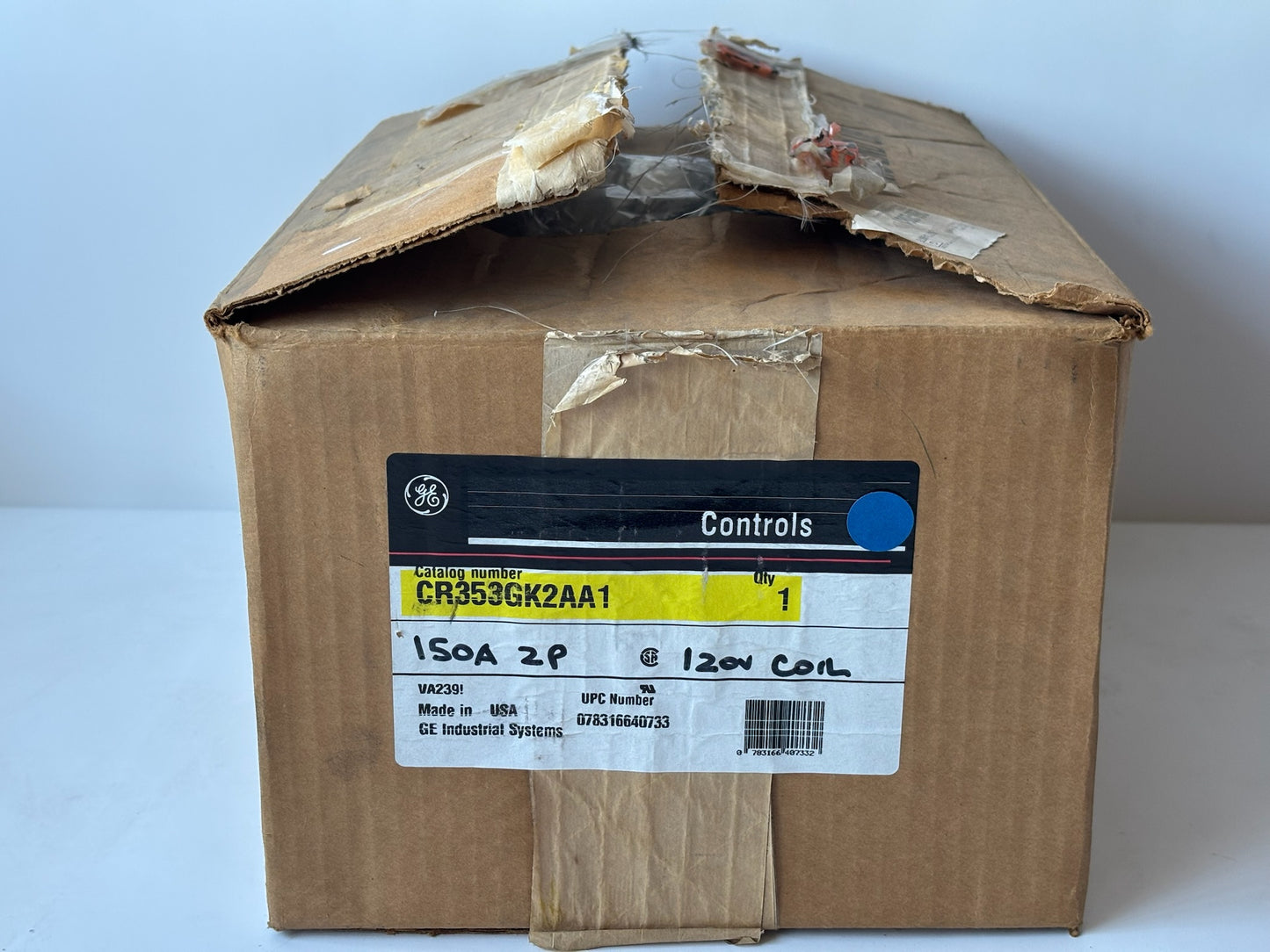 GE CR353GK2AA1 DP Contactor 3-Pole 150 A 120 V AC Coil Industrial Use