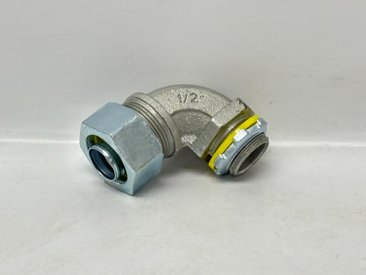 18 PK RACO 3422 ½" 90° Liquidtight Connector, Non‑Insulated
