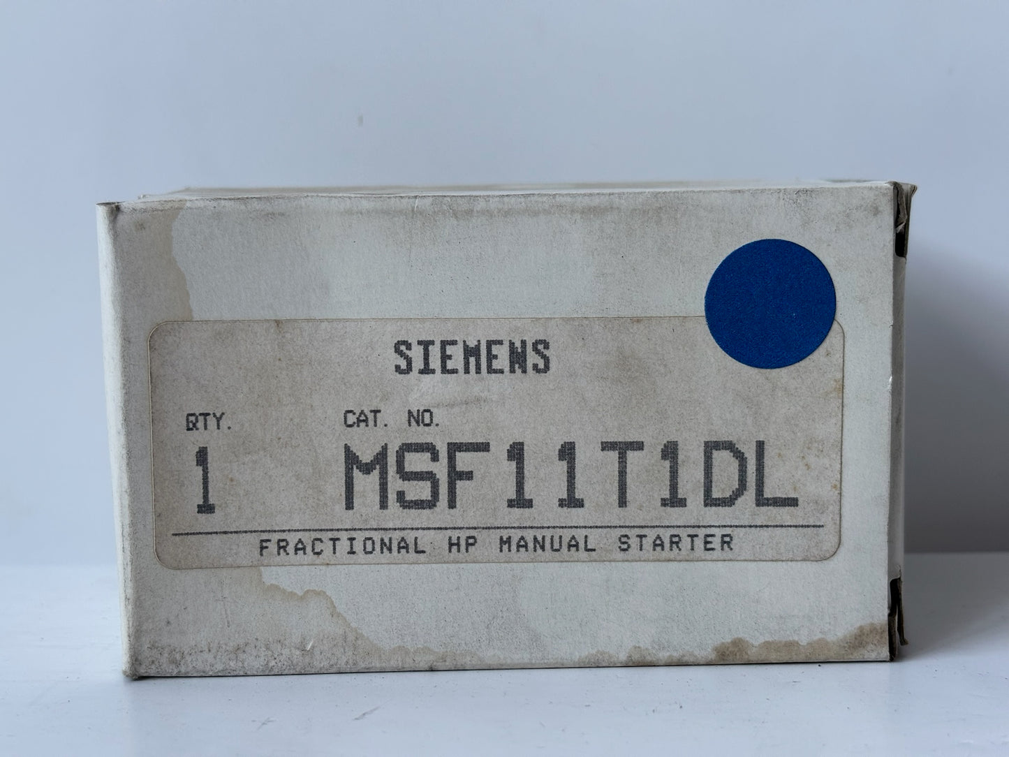6 PK Siemens-Allis MSF11T1DL Manual Motor Starter Adjustable Overload
