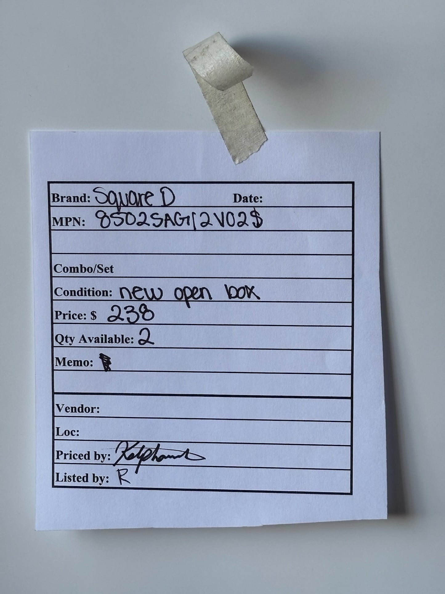 Square D 8502SAG12V02S Definite Purpose Contactor 3 Pole NEMA Size 00