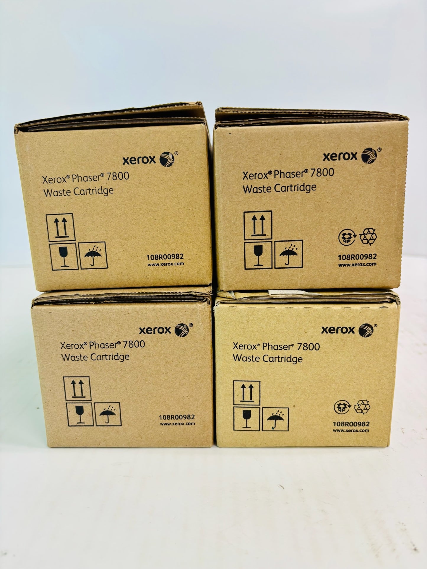 Lot Of 4 Genuine Xerox Phaser 7800 Waste Cartridge 108R00982
