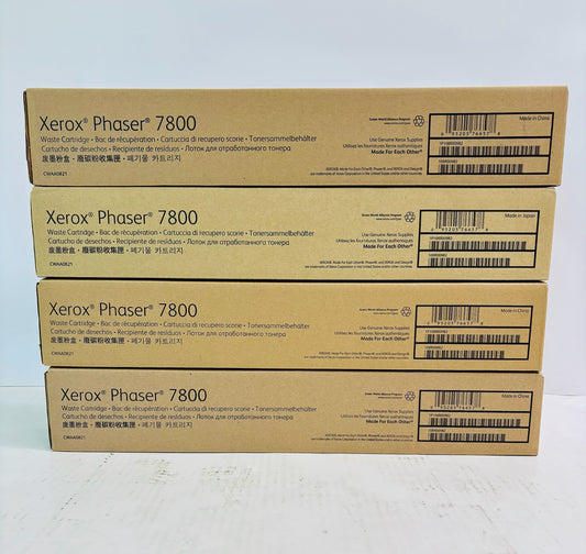 Lot Of 4 Genuine Xerox Phaser 7800 Waste Cartridge 108R00982