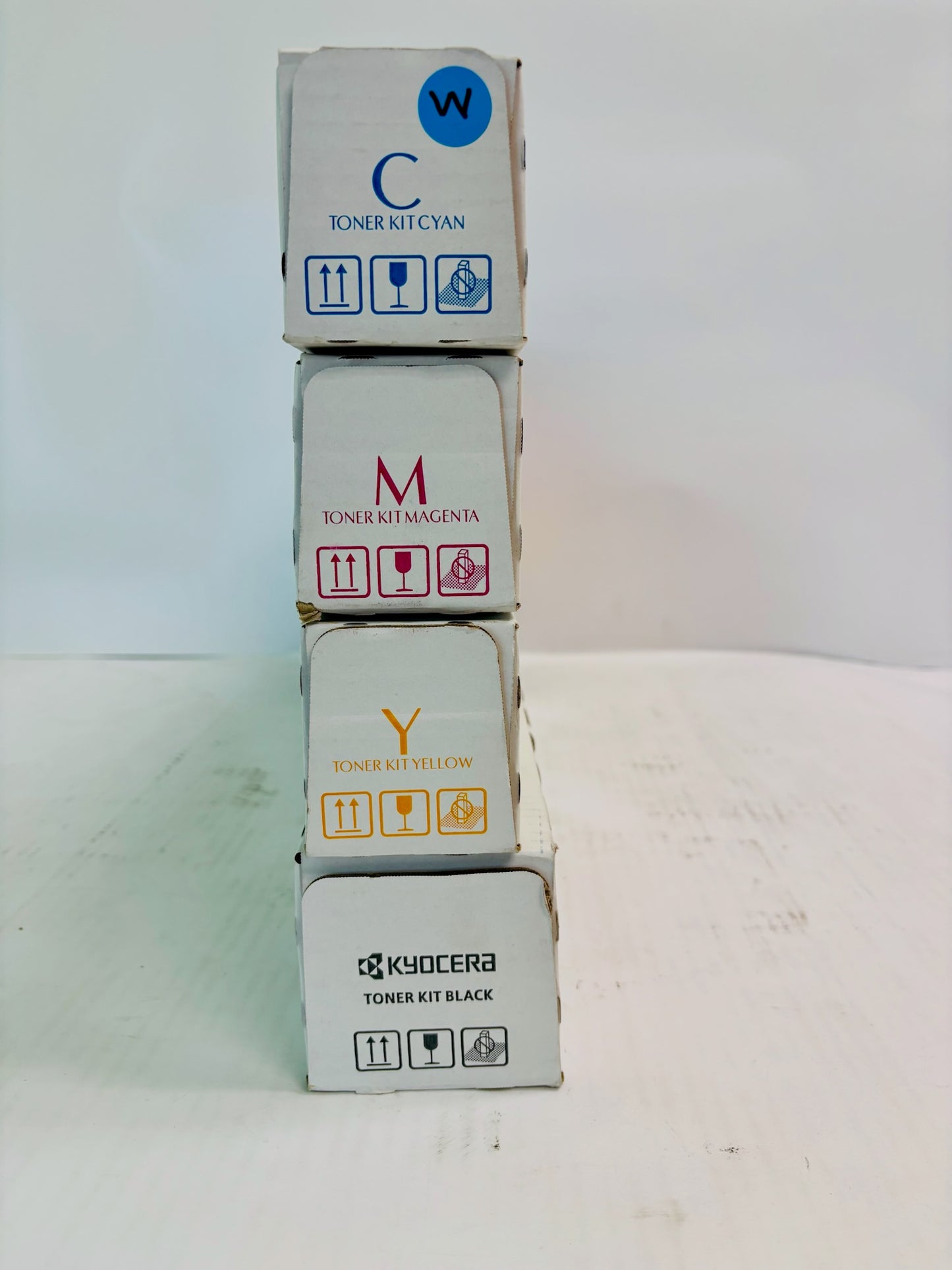 4 OEM Kyocera TASKalfa 5052ci Cyan, Magenta, Yellow & Blk Toner TK-8517, TK-8519