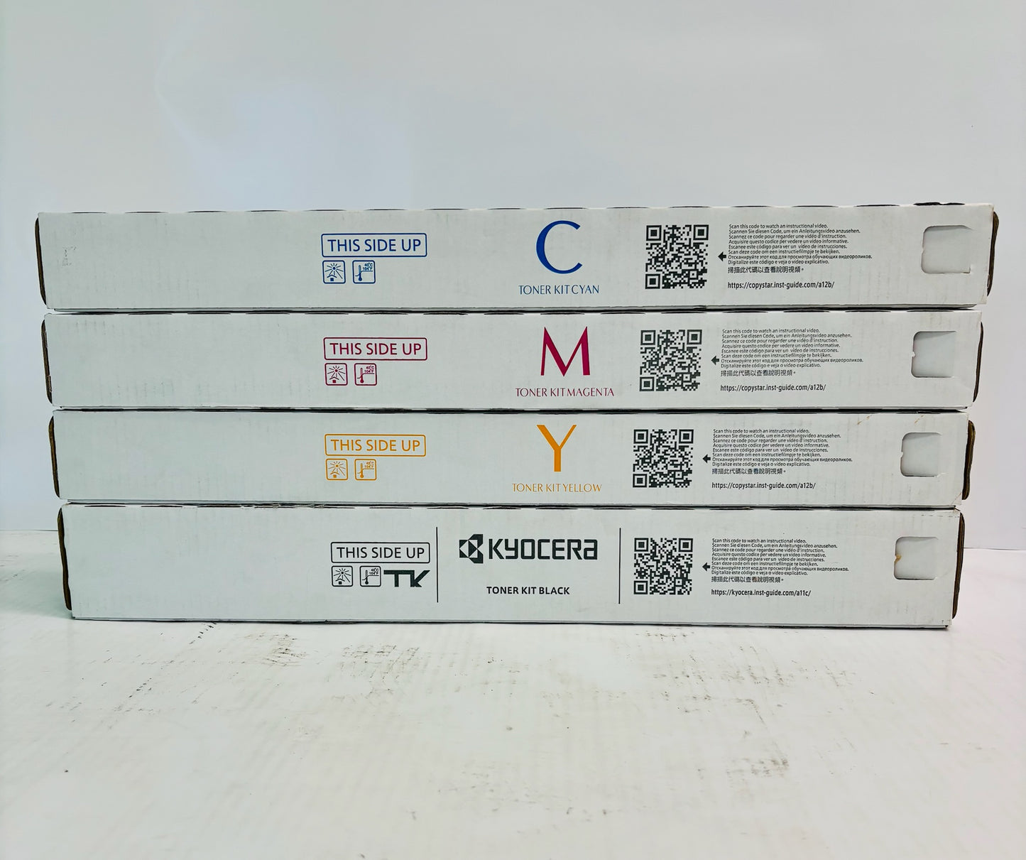 4 OEM Kyocera TASKalfa 5052ci Cyan, Magenta, Yellow & Blk Toner TK-8517, TK-8519
