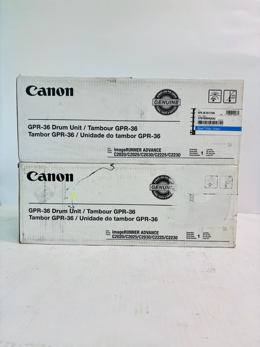 2 Genuine Canon Cyan & Magenta Drum Unit GPR-36 3787B004[AA],3788B004[AA]