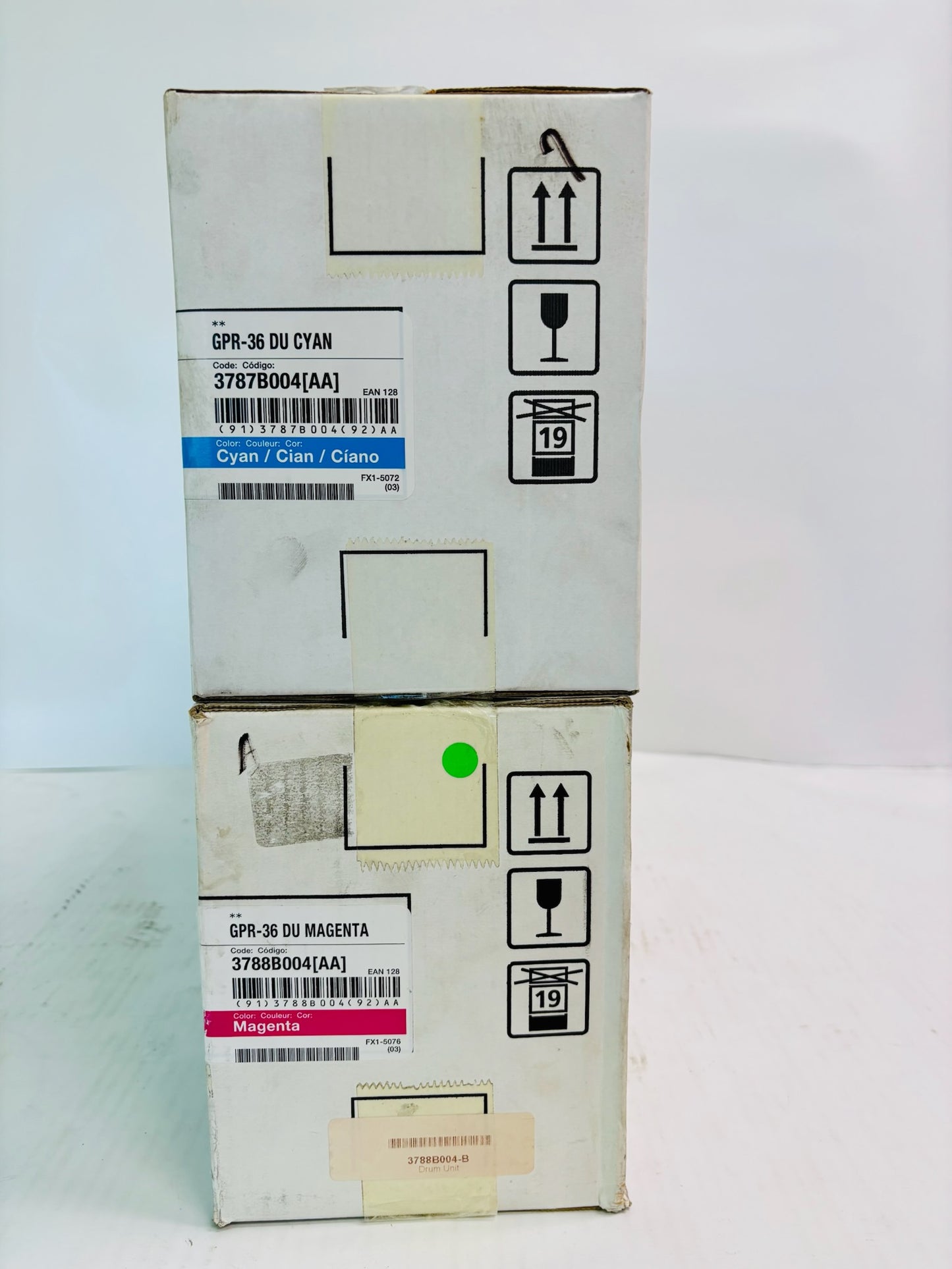 2 Genuine Canon Cyan & Magenta Drum Unit GPR-36 3787B004[AA],3788B004[AA]