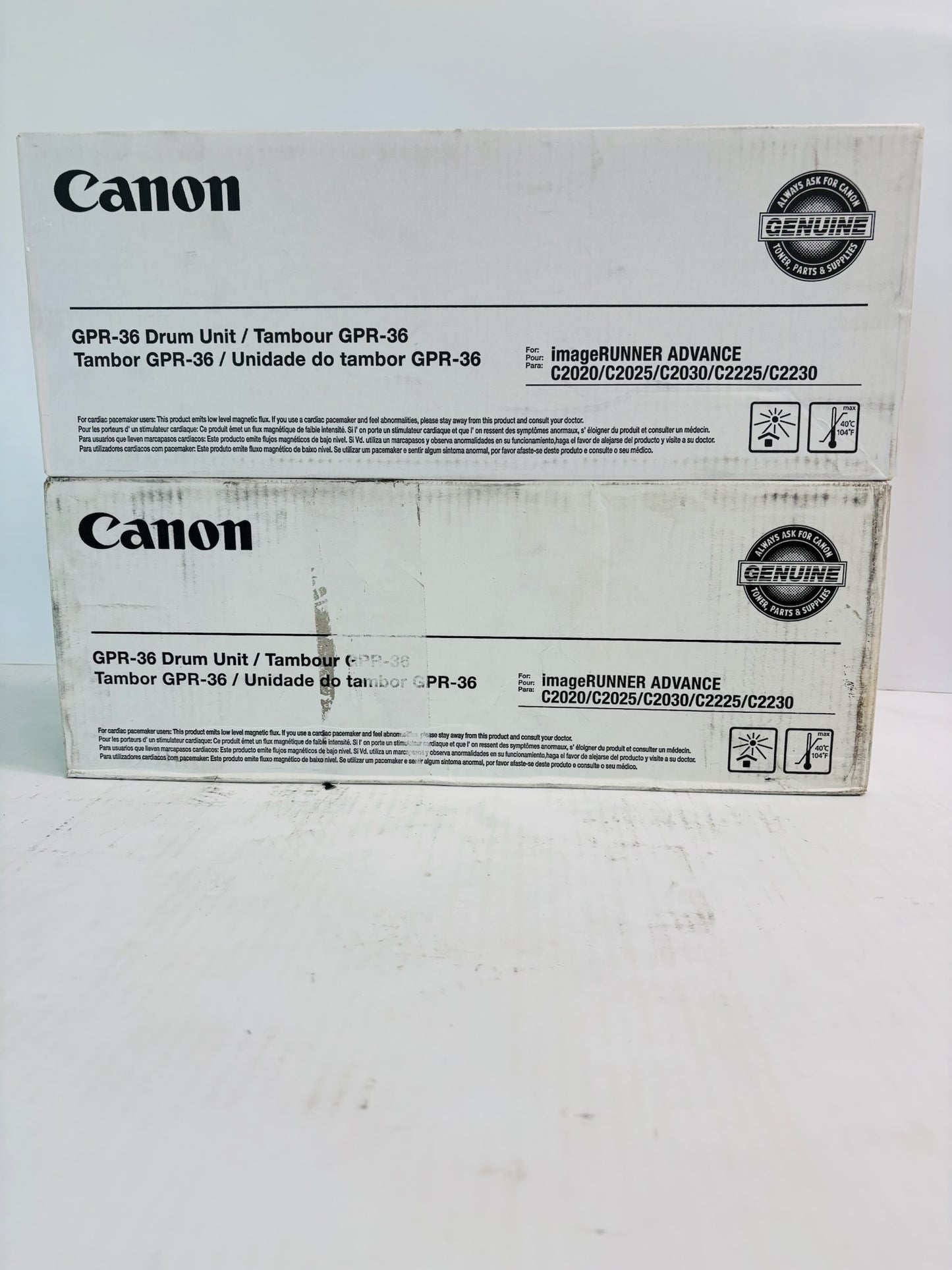 2 Genuine Canon Cyan & Magenta Drum Unit GPR-36 3787B004[AA],3788B004[AA]