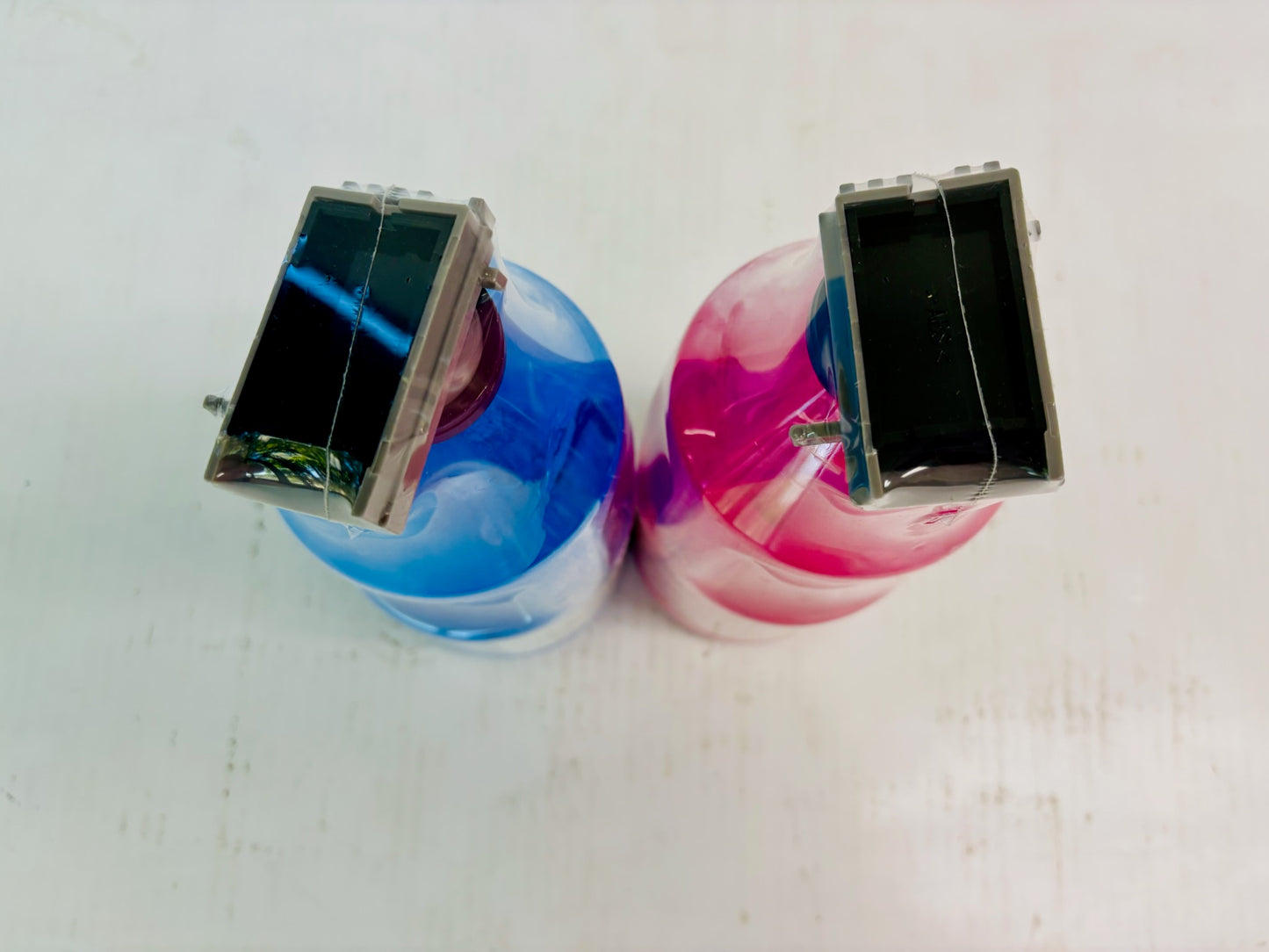 2 Genuine KIP 600 Series Cyan & Magenta Toner CM