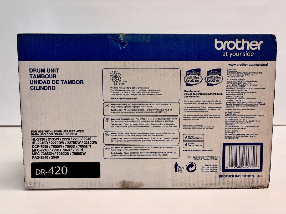 Genuine Brother DCP-7060D, HL-2280DW Black Drum Unit DR-420