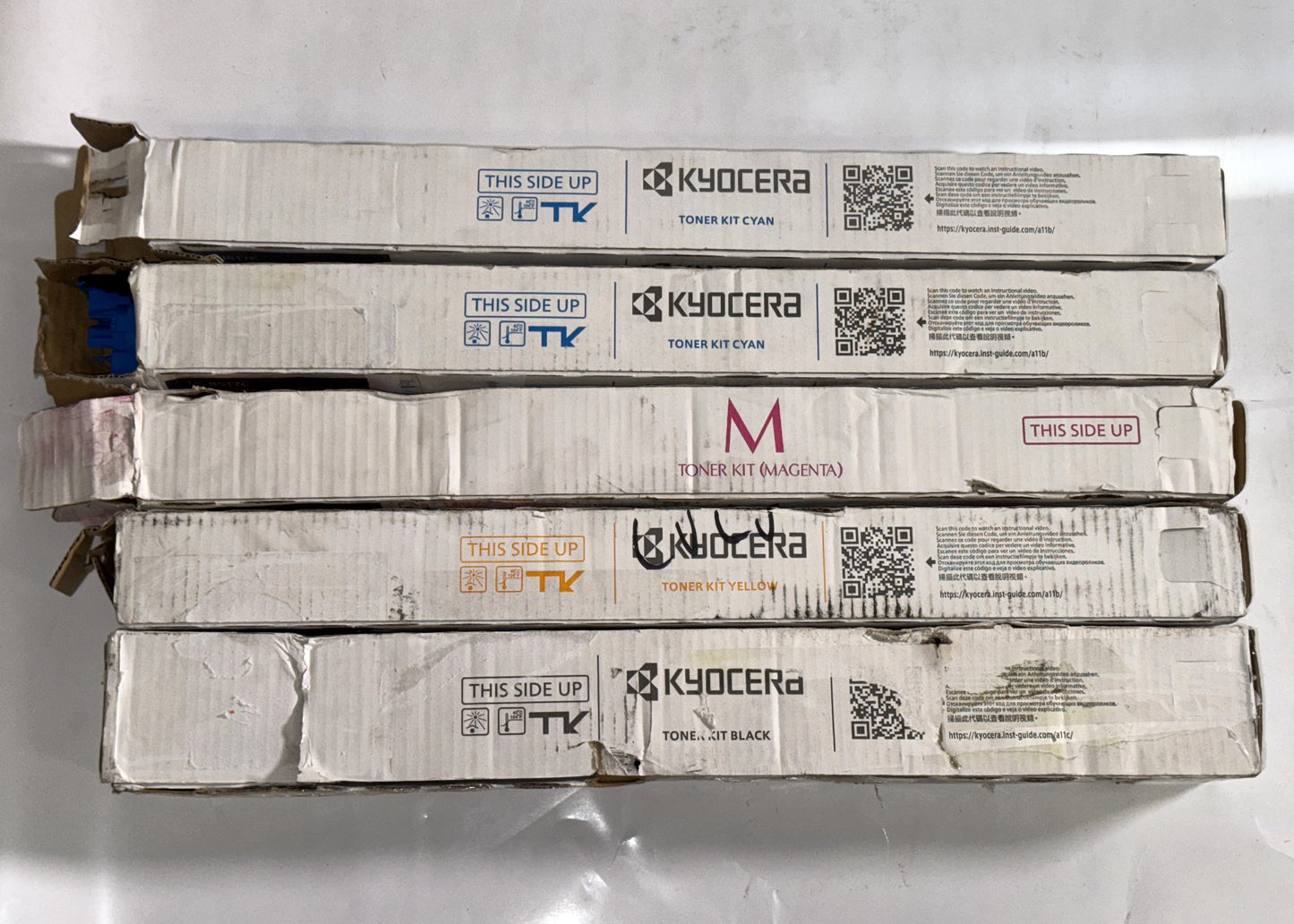 5 Open OEM Kyocera TASKalfa 5052ci,5053ci,6052ci,6053ci TK-8517 CCMYK Toners