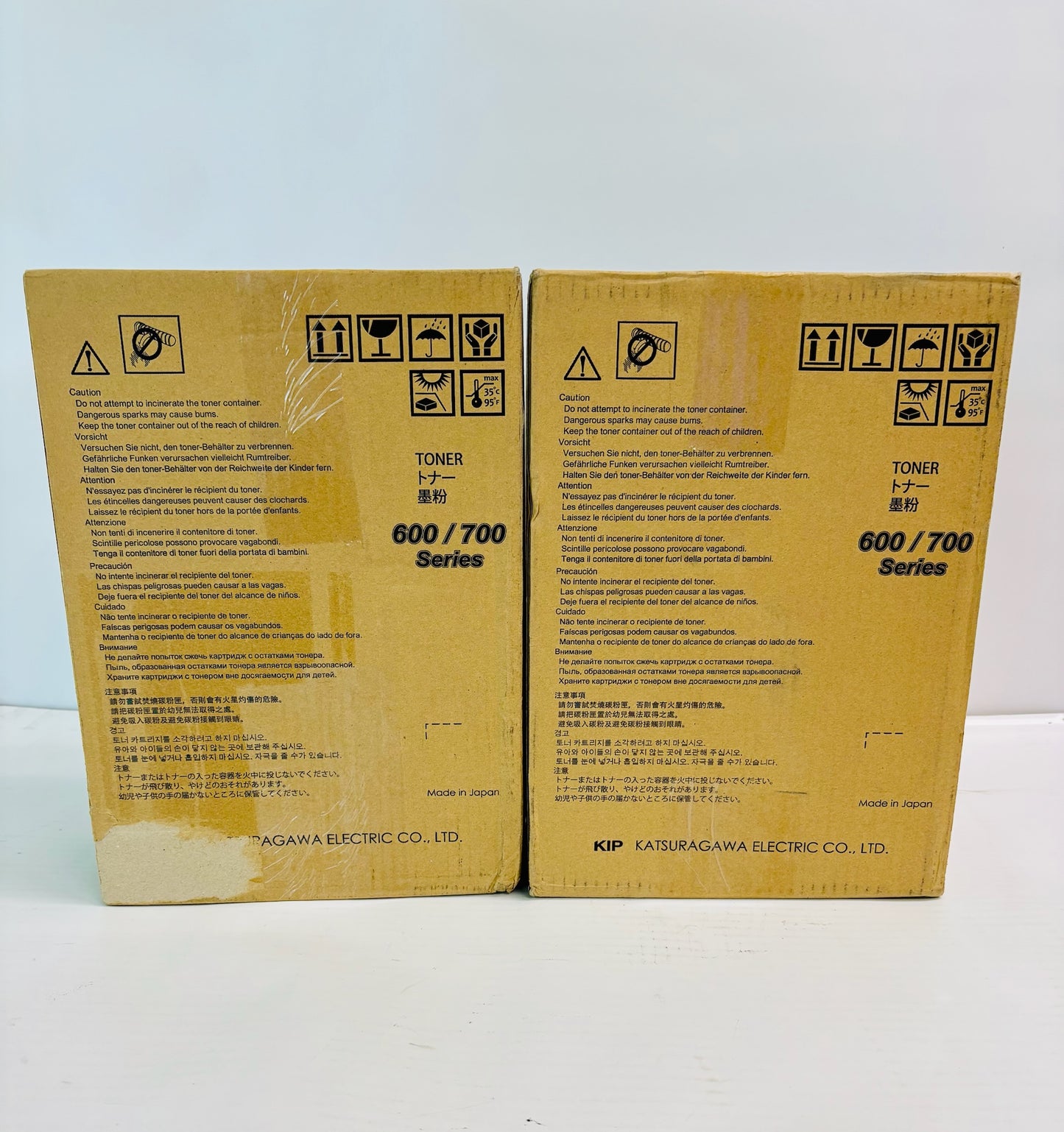 Lot Of 2 Genuine KIP 600,700 Series Cyan Toner (4 Toner Bottles)