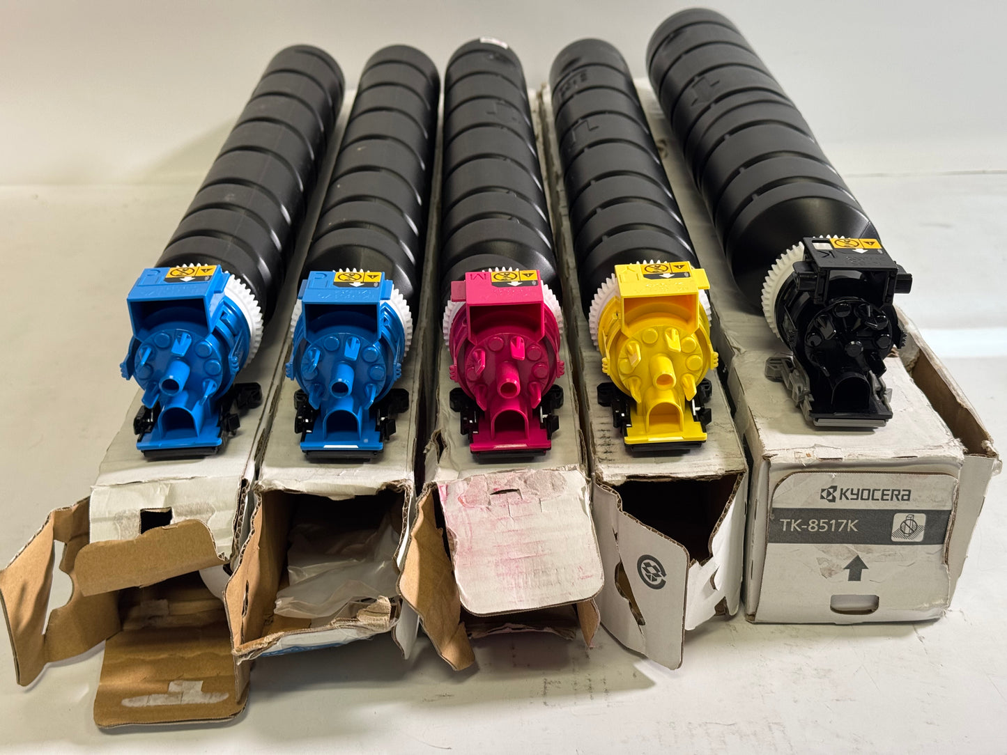 5 Open OEM Kyocera TASKalfa 5052ci,5053ci,6052ci,6053ci TK-8517 CCMYK Toners
