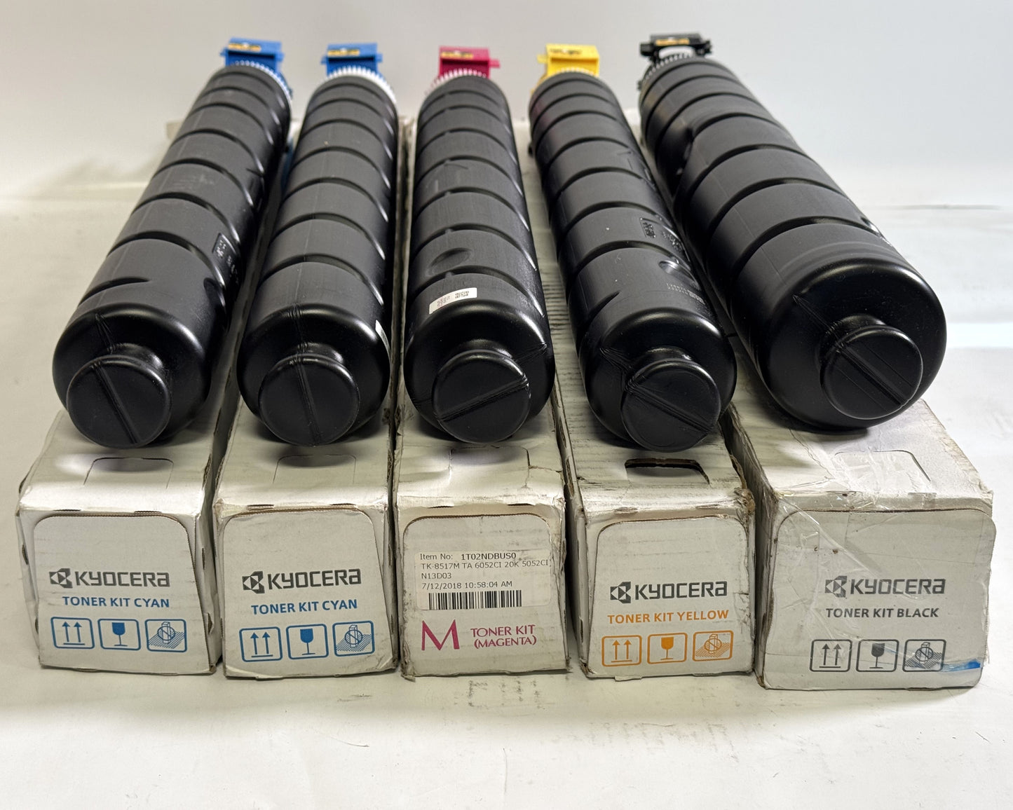 5 Open OEM Kyocera TASKalfa 5052ci,5053ci,6052ci,6053ci TK-8517 CCMYK Toners