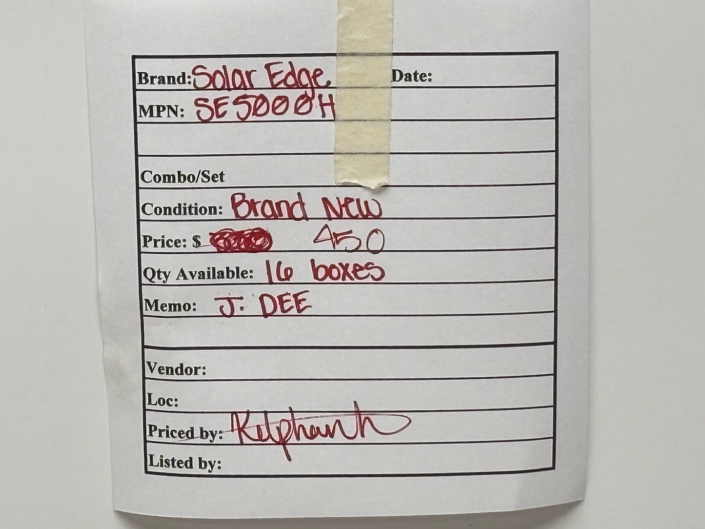 SE5000H-US000BEN4 SolarEdge Inverter –  High Efficiency (No DC disconnect)
