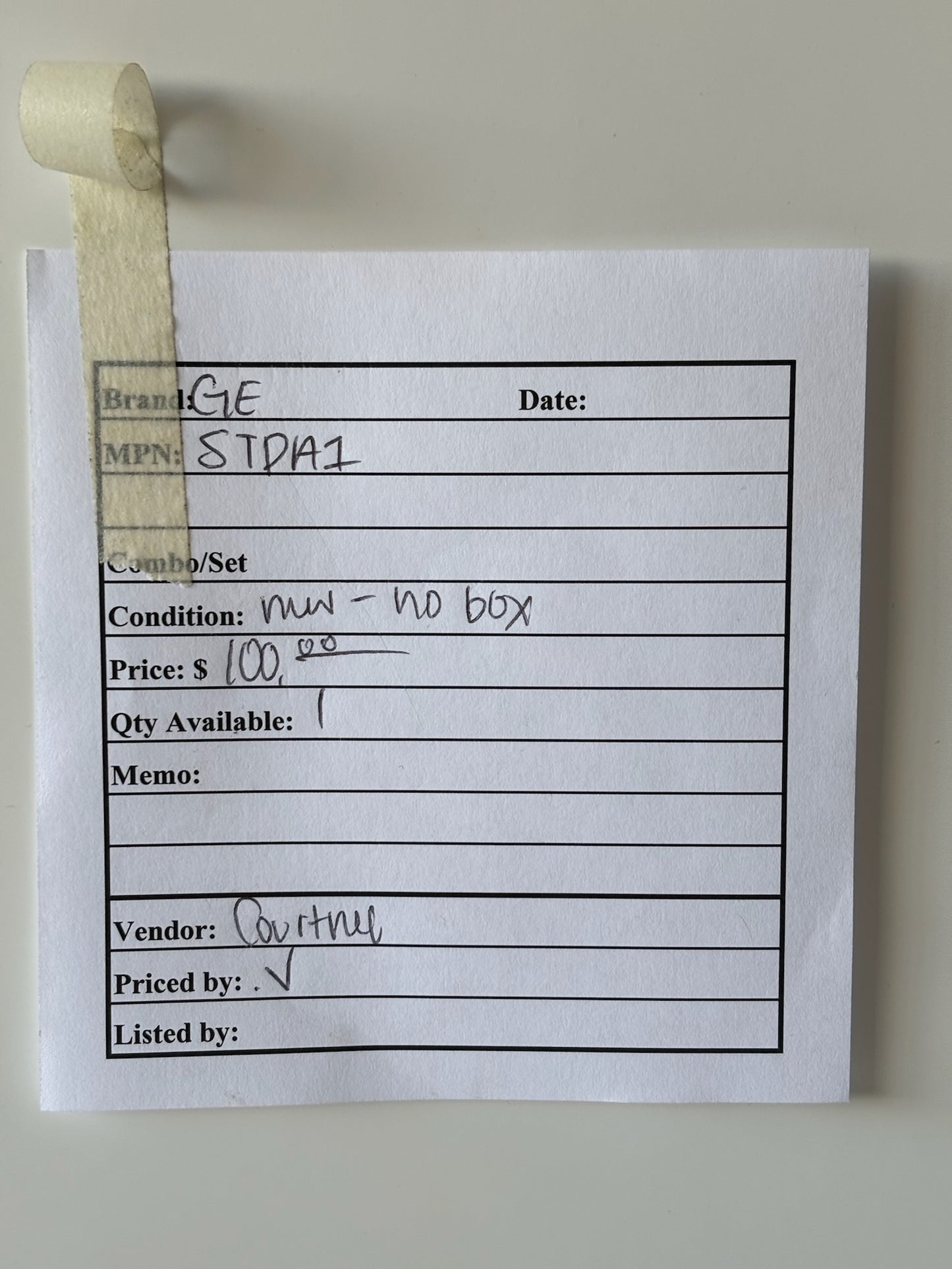GE STDA1 Distribution Equipment Disconnect Motor Switches